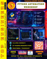 Python Automation Workshop 2025 venue Poster
